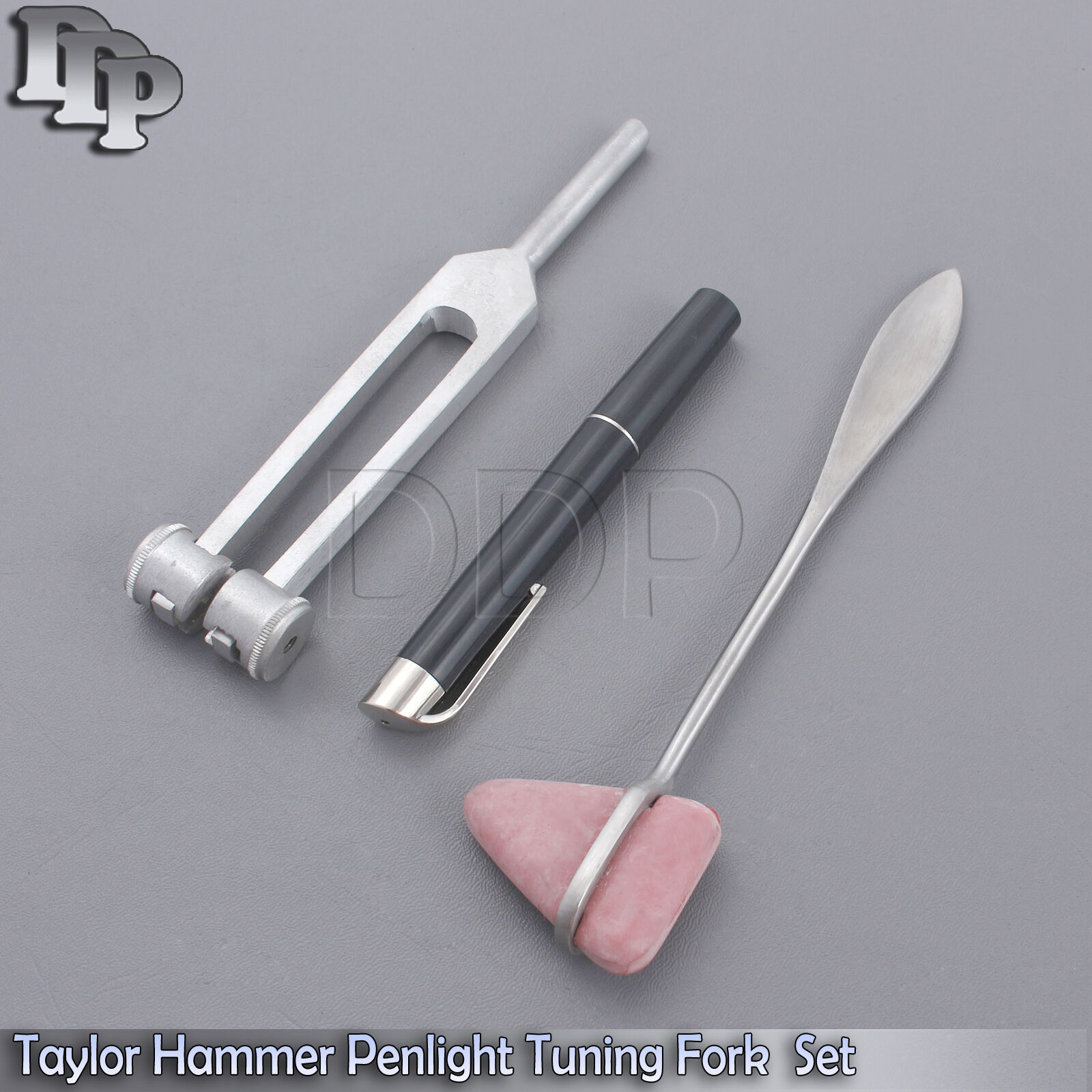 Set-of-3-pcs-Reflex-Taylor-Percussion-Hammer-Penlight-Tuning-Fork-256C-131879250547-2