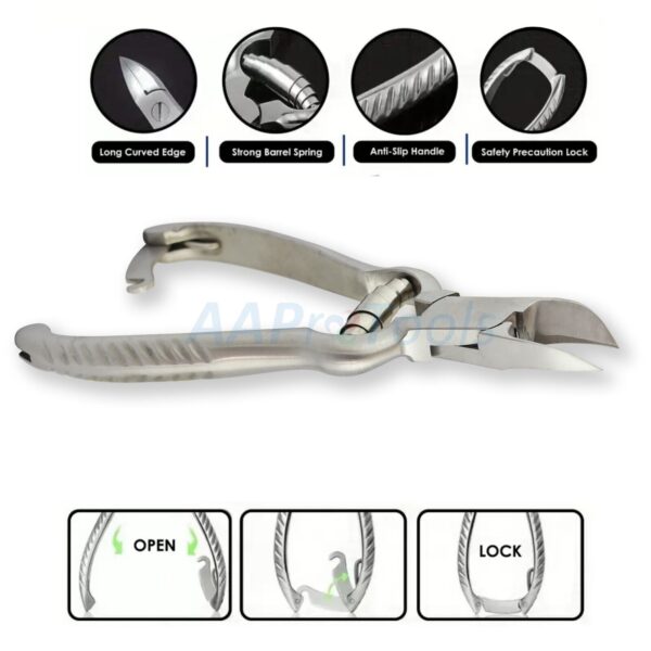 Toenail Clippers for Thick Ingrown Toe Nails Heavy Duty Precision Nail Scissor