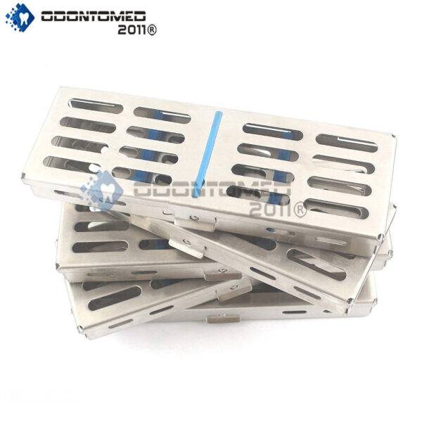 10x 5 Instrument Dental Surgical Sterilization Autoclave Cassette Tray Stainless
