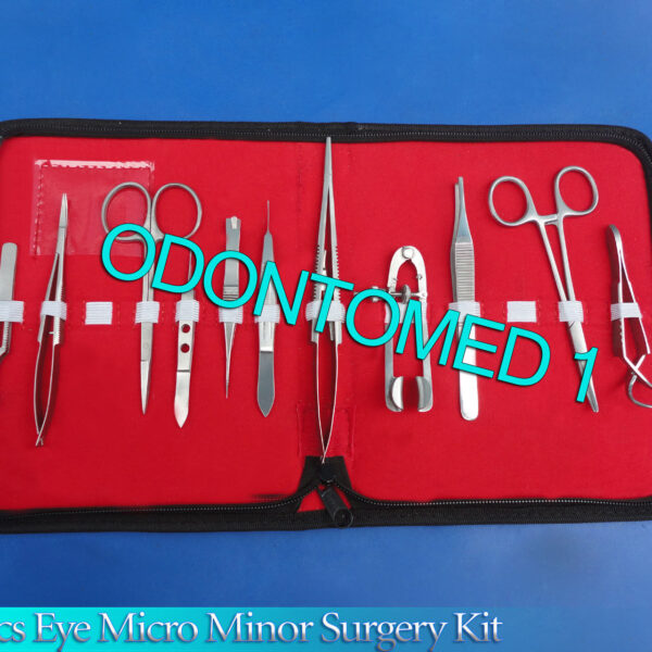 11 Pcs Eye Bishop,Castroviejo, Surgery Surgical Instrument Kit