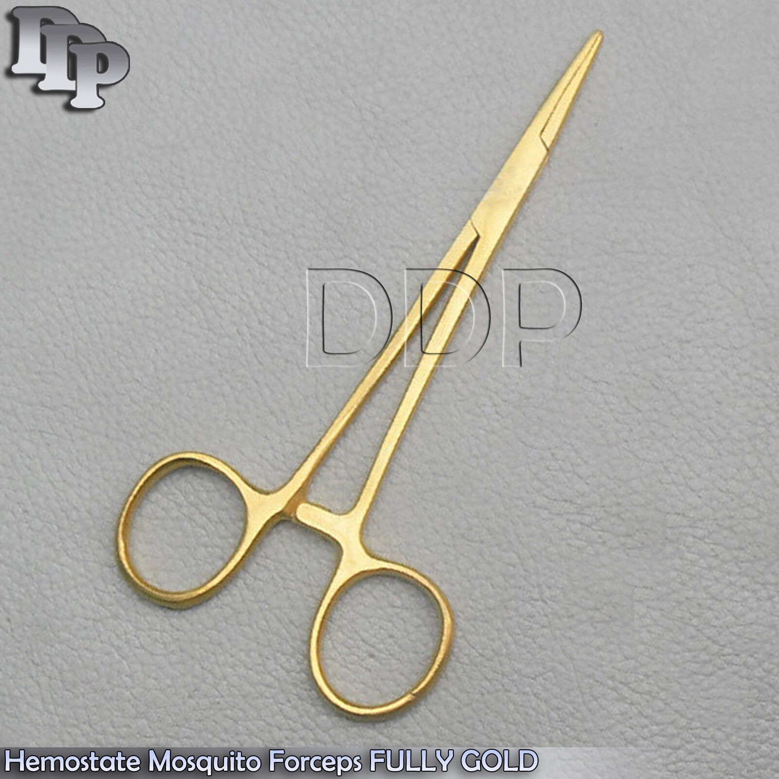 12-Hemostate-Mosquito-Forceps-35-Straight-FULLY-GOLD-Surgical-Instruments-121276374498