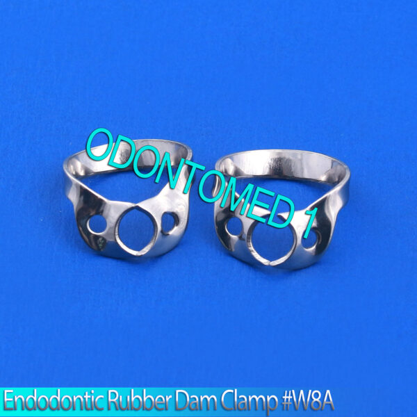 2 ENDODONTIC RUBBER DAM CLAMP #W8A DENTAL INSTRUMENT (MOLARS)