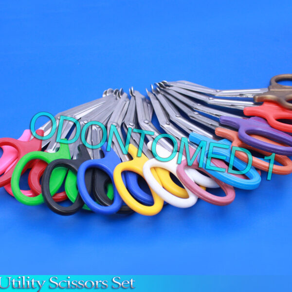 2 PCS (  GREEN & BLUE) PARAMEDIC UTILITY BANDAGE EMT SCISSORS 7.25" STEEL