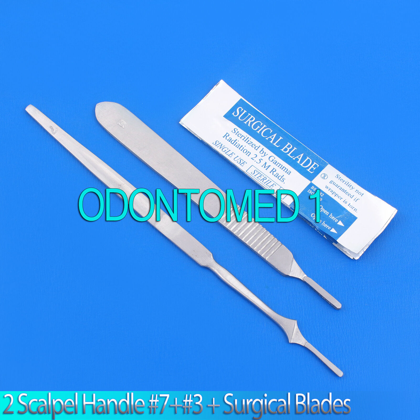 2-STAINLESS-STEEL-SCALPEL-KNIFE-HANDLE-7-3-20-SURGICAL-STERILE-BLADES-15-112193377398-2