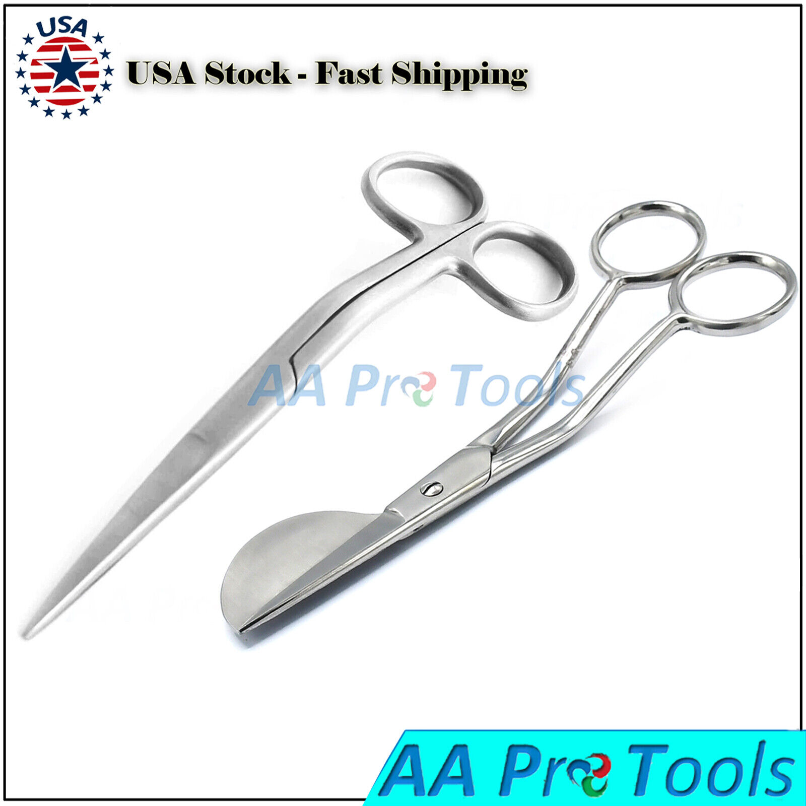 2-X-Duckbill-Applique-Embroidery-Stitching-Sewing-Scissors-6-inches-Stainless-255077280358