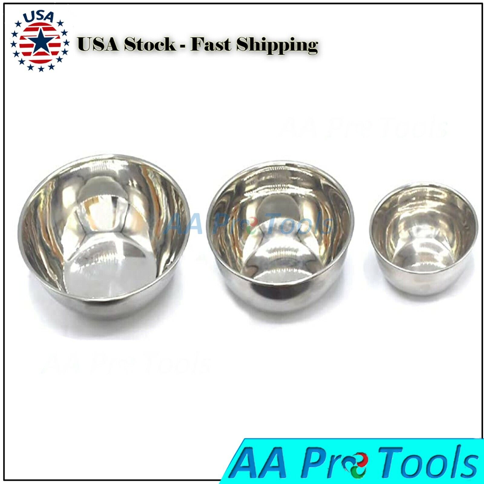 3-Pcs-Large-Medium-Small-Dental-Mixing-Bowl-Stainless-Steel-255002527168