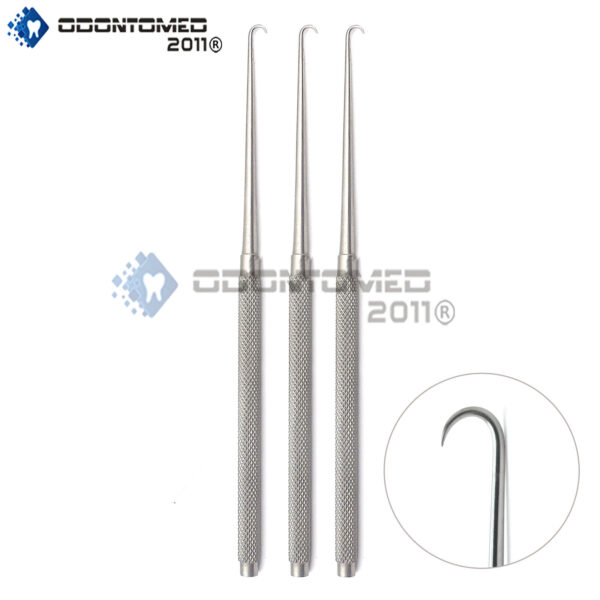 3 Pcs Surgical Retractor Joseph Skin Single Hook Sharp Prong 6.25" Instruments