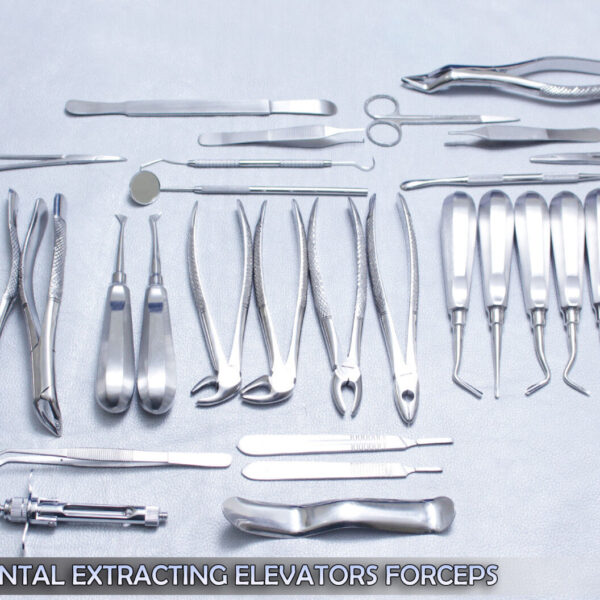 31 Pcs ORAL DENTAL EXTRACTION SURGERY EXTRACTING ELEVATORS FORCEPS INSTRUMENTS