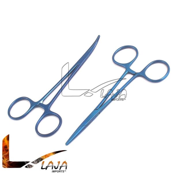 5"Professional Pet Ear Hair Colourful Stainless Steel Hemostat Hemostatic Forcep