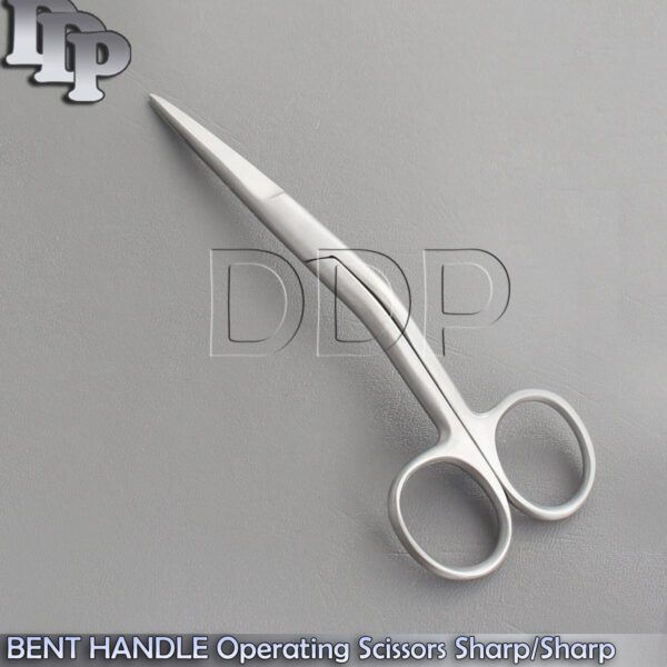 6" BENT HANDLE Operating Scissors Sharp/Sharp - Sewing Embroidery Carpet Shears