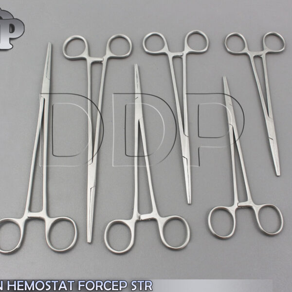 6 PC STAINLESS STEEL ROCHESTER PEAN HEMOSTAT FORCEP STR SERRATED TIP 6" - 8"