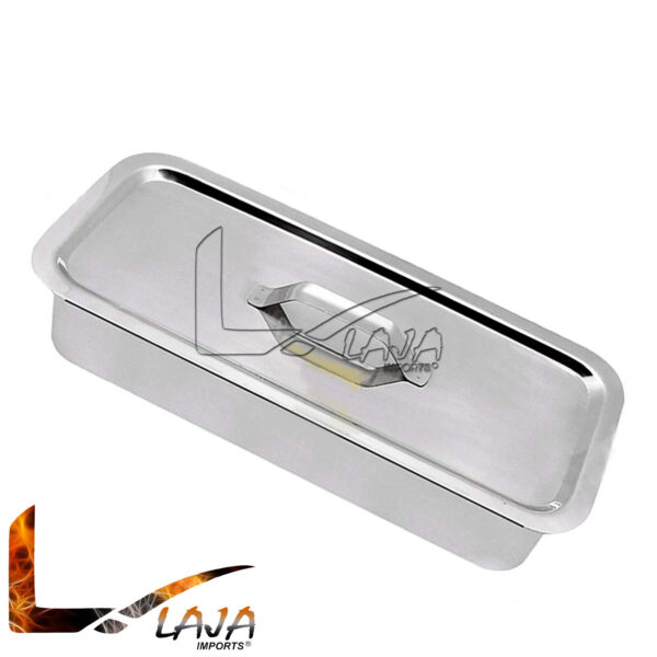 9"x5"x2" Surgical Instrument Tray with Lid Holloware Dental Medical