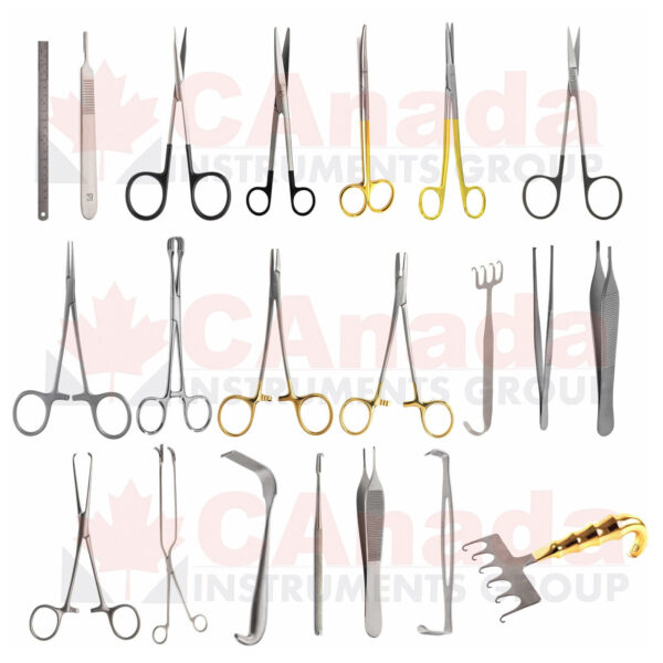 Abdominoplasty Tummy Tuck Surgery Set Of 32 Pcs Plastic Surgery Instruments
