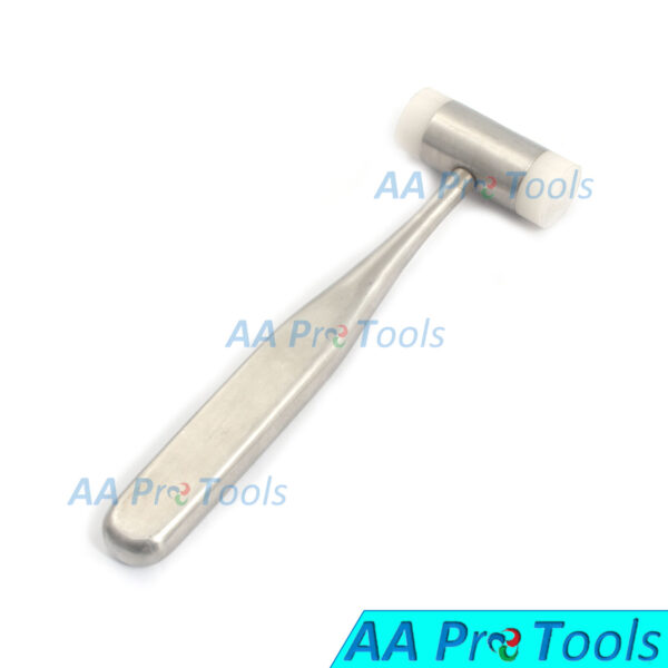 BONE MEAD MALLET 7oz with 2 White Nylon replaceable caps orthopedic Instruments