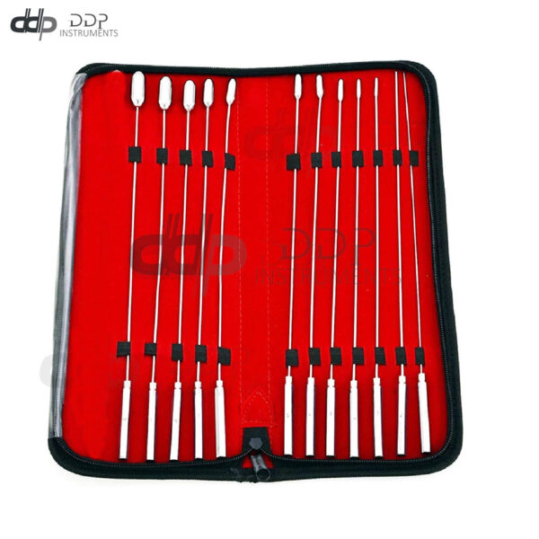 Bakes Rosebud Dilators Sounds 12 Pieces 1mm to 12mm Surgical Instrument In Case