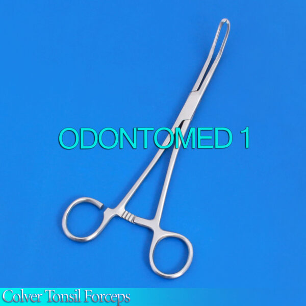COLVER TONSIL FORCEPS One Ring Open SURGICAL INSTRUMENTS