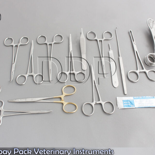 Canine Spay Pack Veterinary Instrument Forceps Scissors DS-1091