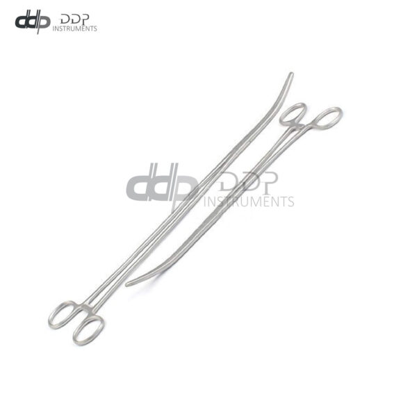 DDP New 2PC Fishing Set 12" + 16" Curved HEMOSTAT Forceps Locking Clamps Stainle