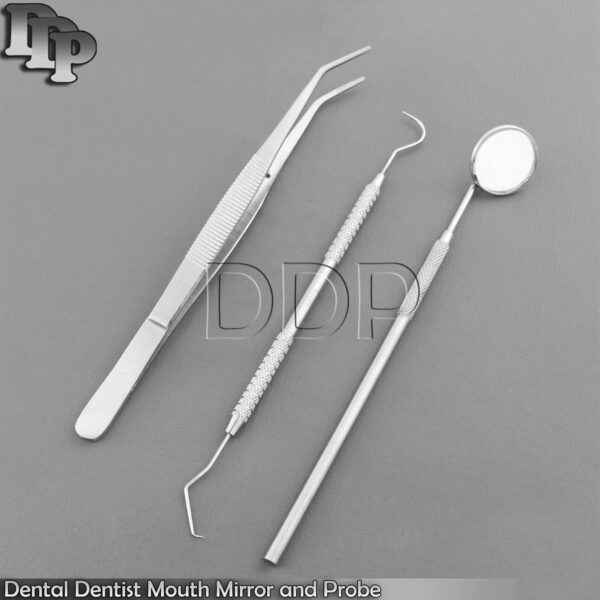 Dental Dentist Mouth Mirror and Probe Hygiene Examination Cleaning Set PR-0075