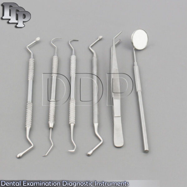 Dental Examination Diagnostic Instruments Sickle Scaler Tooth Pick Bone Curettes