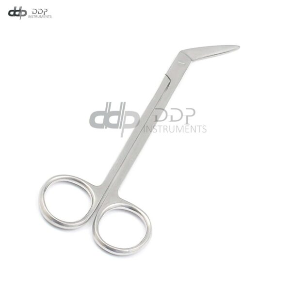 Dental Gum Scissors Kelly 4.5" S/S Angular Smooth Angular One Serrated Blade