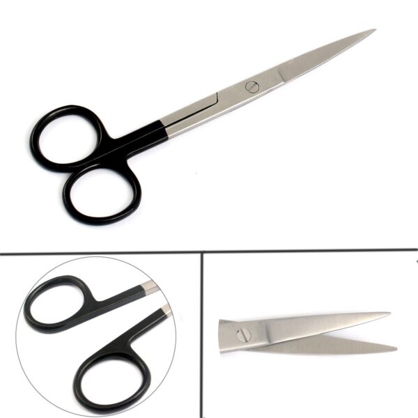 Dissecting Operating Scissors 5.5'' Sharp/Sharp Straight Color Handle (Black)