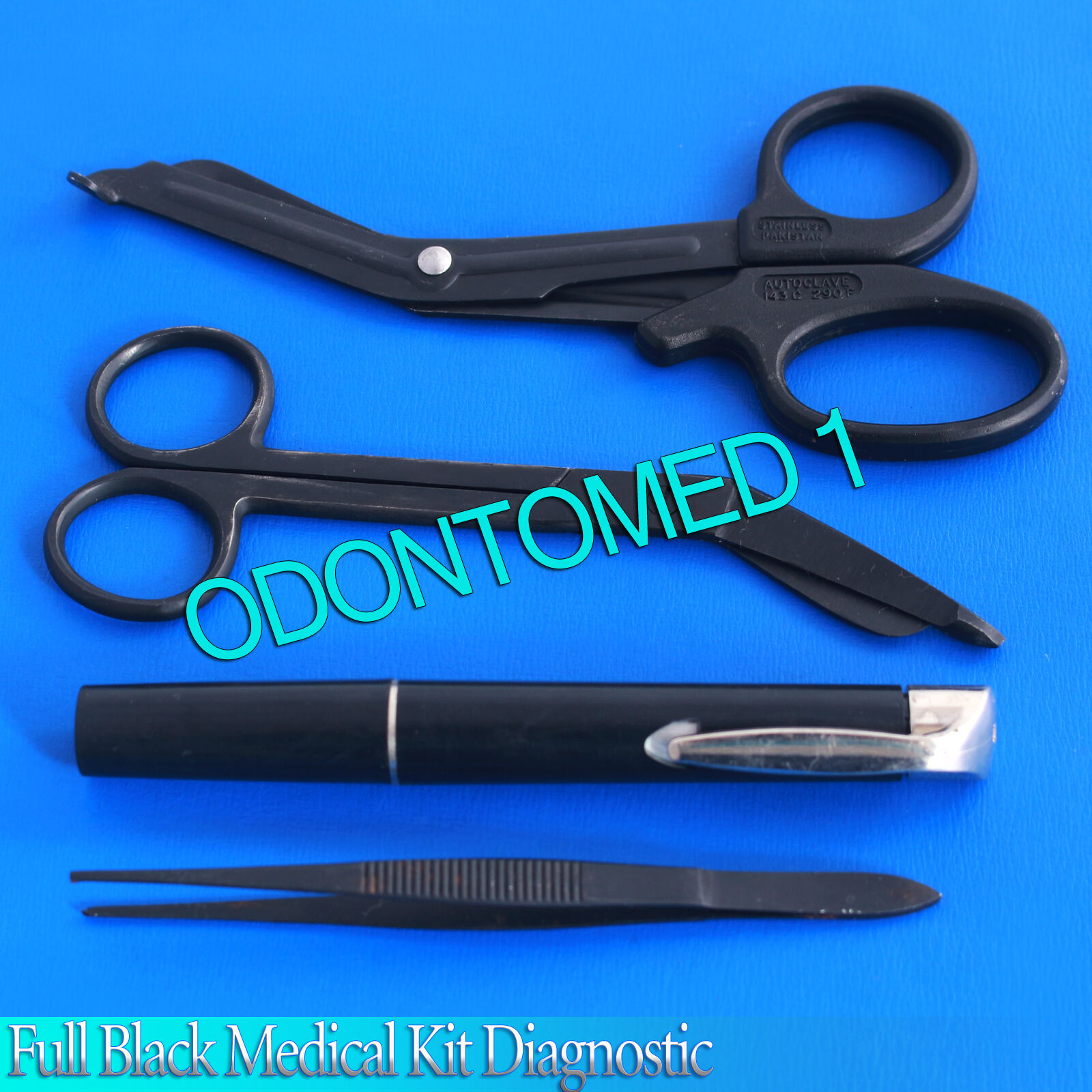 Full-Black-Medical-Kit-Diagnostic-EMT-Nursing-Surgical-EMS-Student-Paramedic-131741197488-2