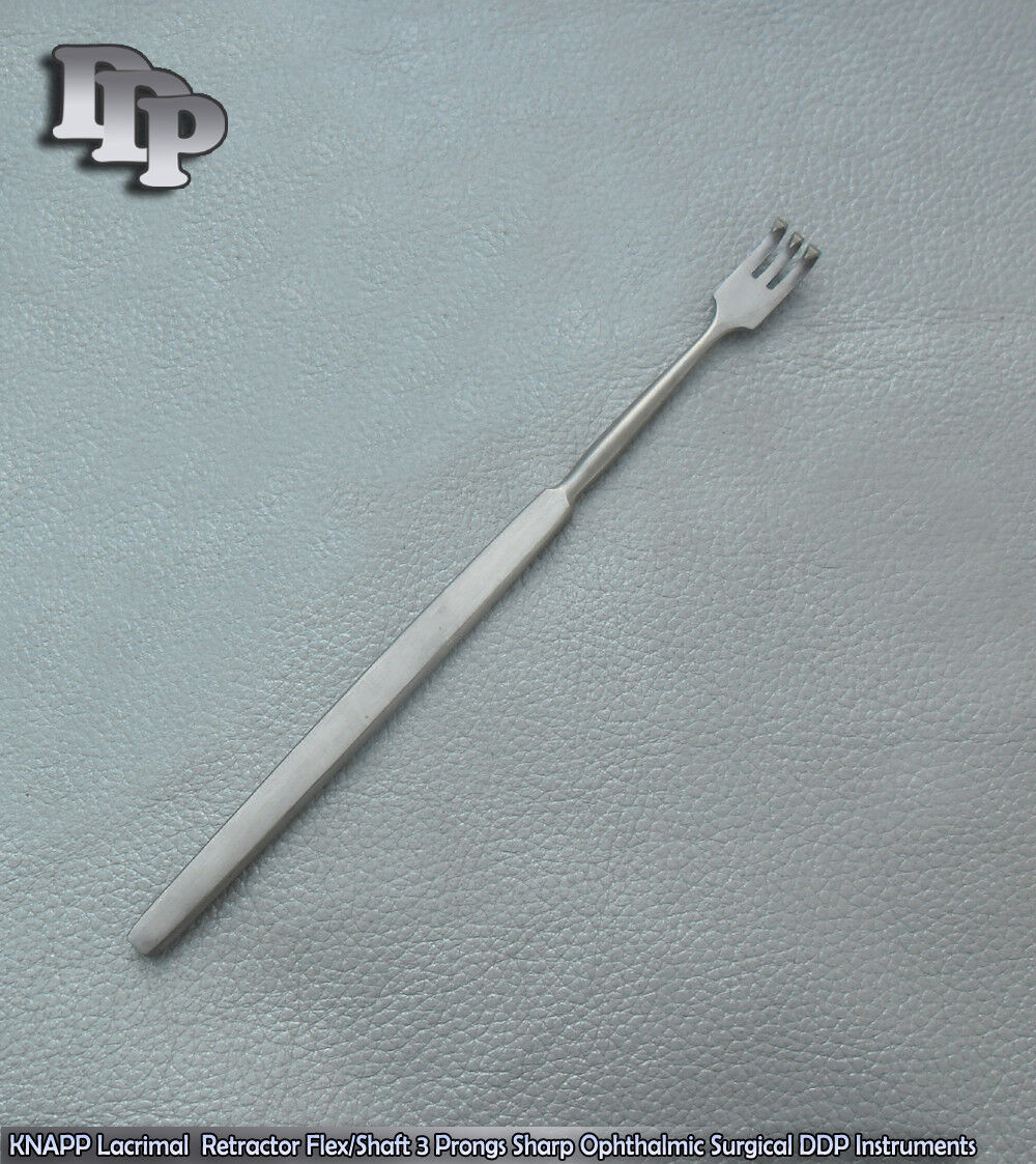 KNAPP-Lacrimal-Retractor-6-Shaft-3-Prongs-Sharp-Ophthalmic-Surgical-Instru-111278708058