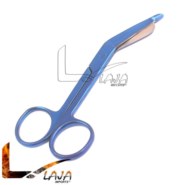 Lister Bandage Scissors 4.5" Blue Color Stainless Steel