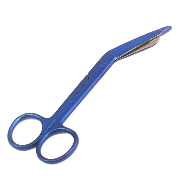 Lister Bandage Scissors 5.5" Blue Color Stainless Steel