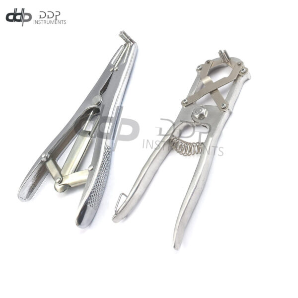 Lot Of 2 Elastrator Sliver Extra Large Heave Duty Elastrator Pliers For Cattle,