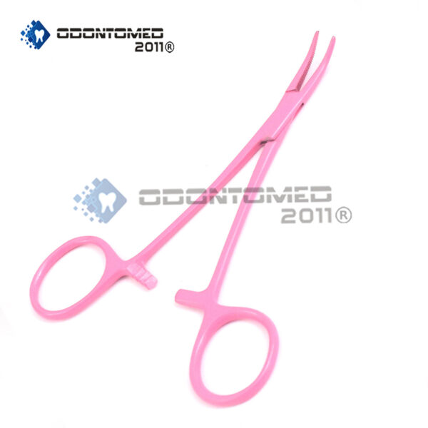 Mosquito Forceps Curved 5" Pink Color Surgical Instruments