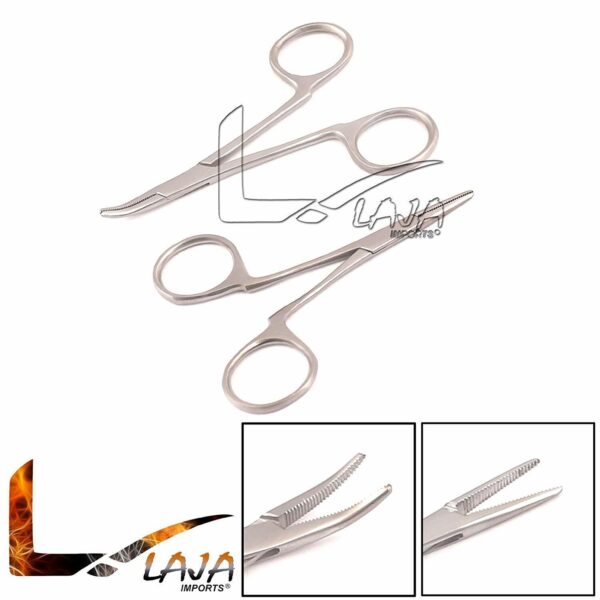 Mosquito Forceps (Str + Cvd ) 3.5"(Without Ratchet) Surgical Instruments DS-1587