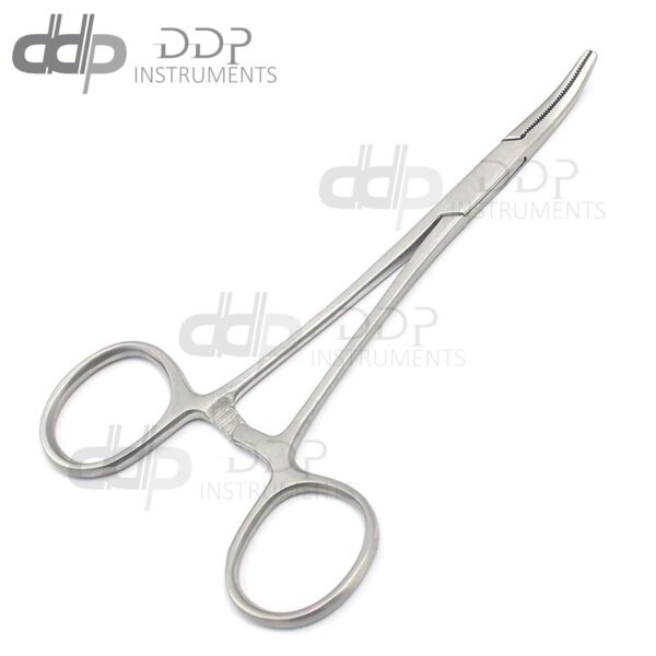 NEW HEMOSTAT FORCEPS 5" CURVED STAINLESS STEEL PROFESSIONAL