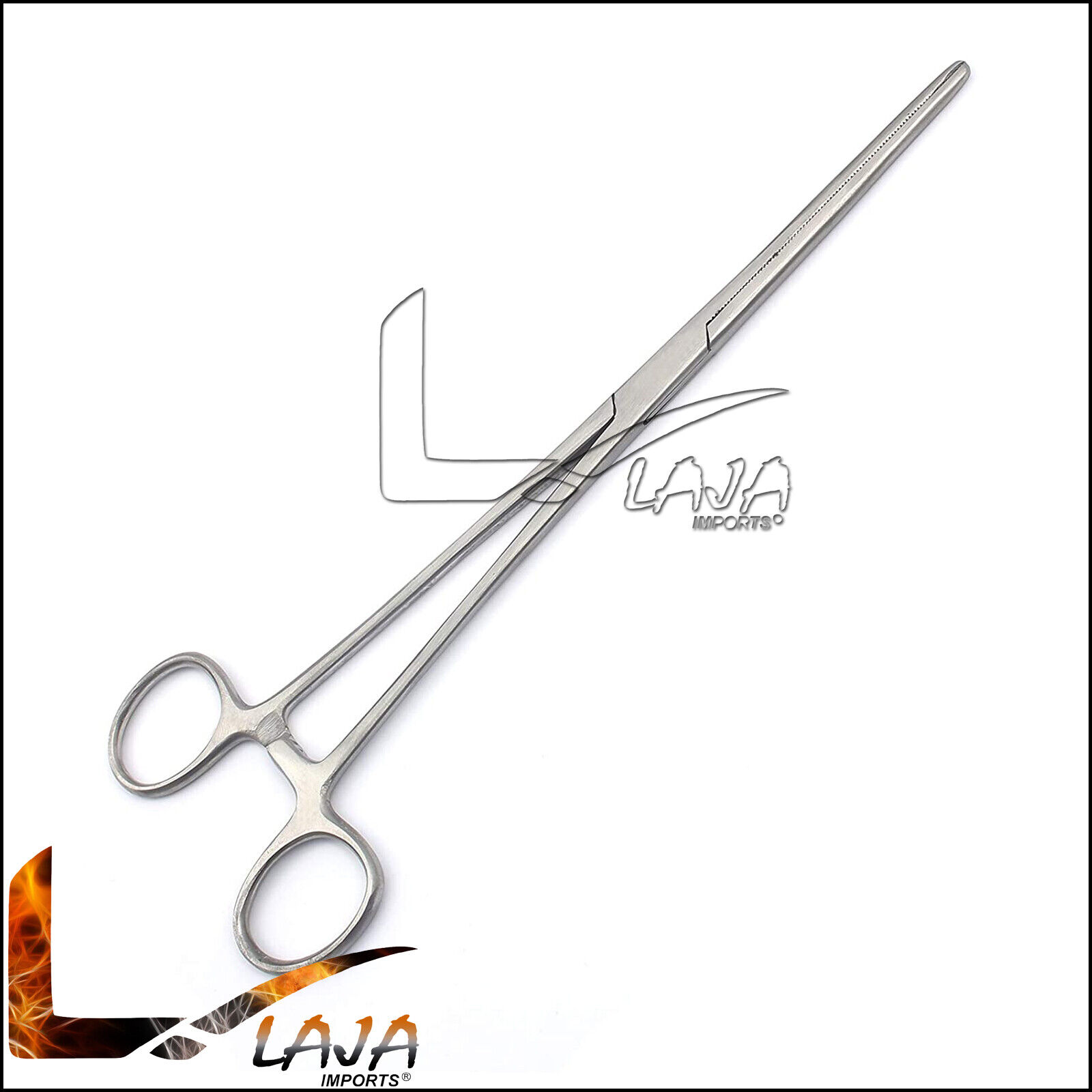 New-18-Inch-Straight-Hemostat-Forceps-Locking-Clamps-Stainless-Steel-274718580038-2