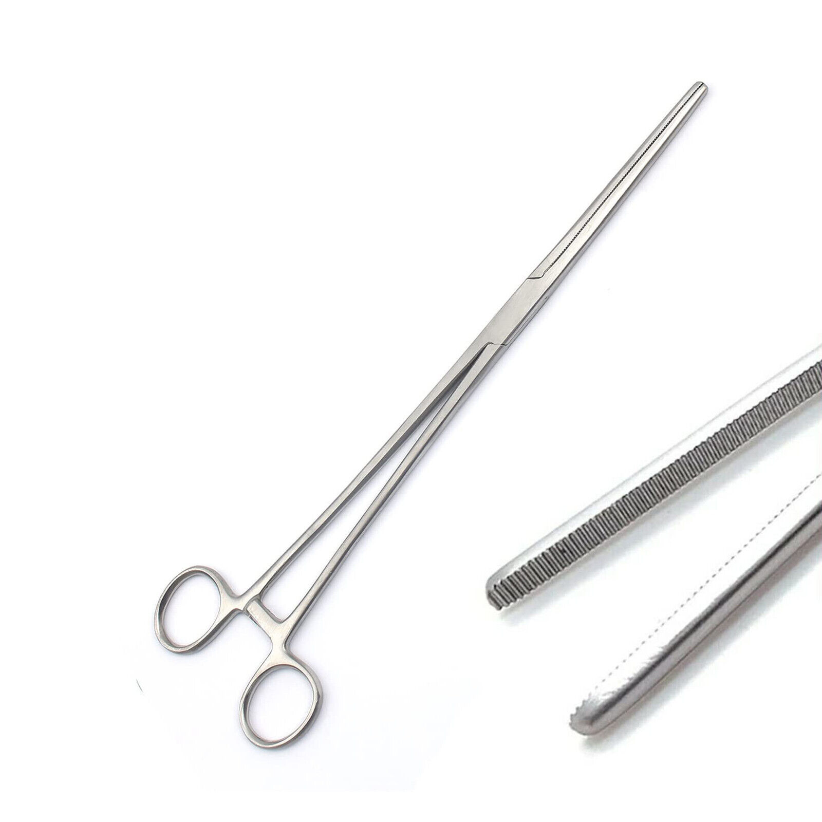 New-18-Inch-Straight-Hemostat-Forceps-Locking-Clamps-Stainless-Steel-274718580038