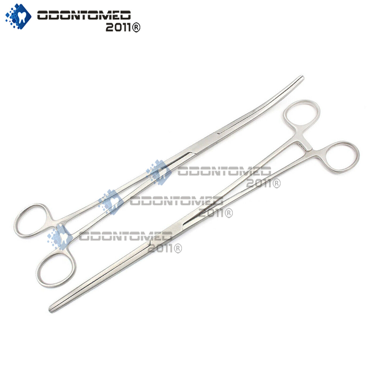 New-2pc-Set-12-Straight-Curved-Hemostat-Forceps-Locking-Clamps-Stainless-131758533248