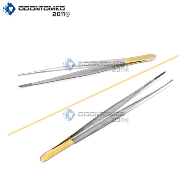 ODM TC Cushing Dressing/Tissue Forceps 7'' Cross Serrated