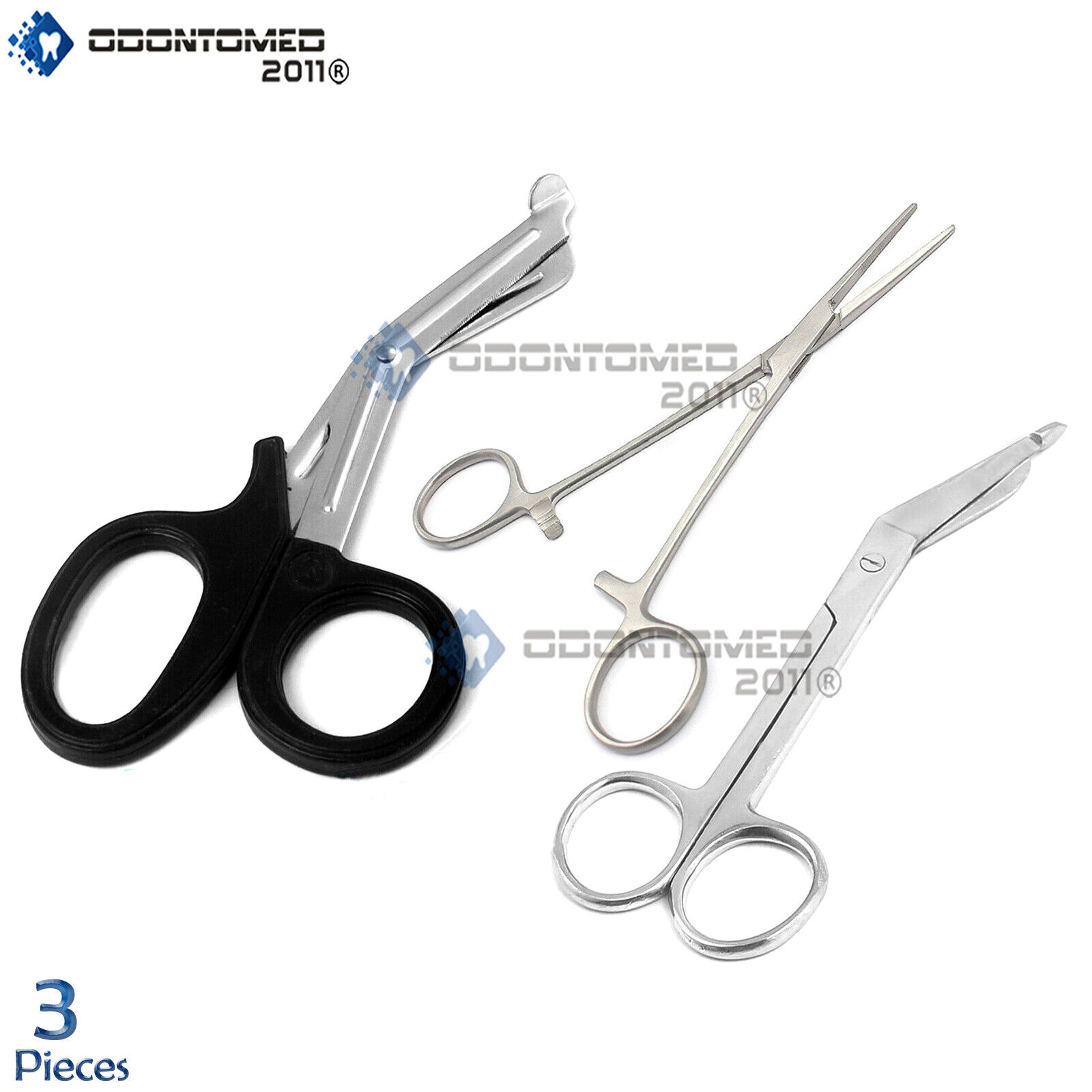 ODM-Tactical-EMT-Paramedic-Tools-Medical-Bandage-Scissors-Hemostat-Clamp-Silver-120924915958