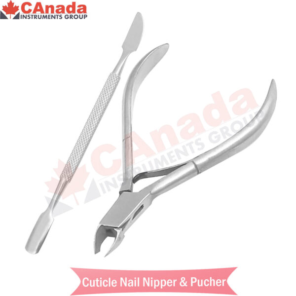 PROFESSIONAL STAINLESS STEEL CUTICLE PUSHER NAIL NIPPER CLIPPER CUTTER TRIMMER