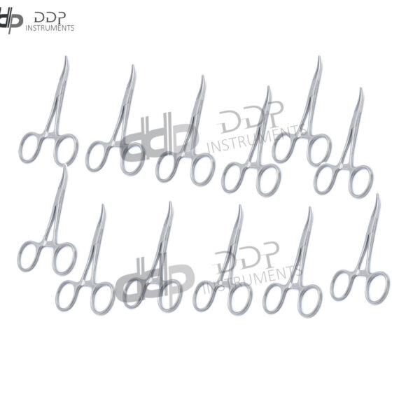 Pack of 12 O.R Grade Mosquito HEMOSTAT Locking FORCEPS 5'' Curved Serrated TP