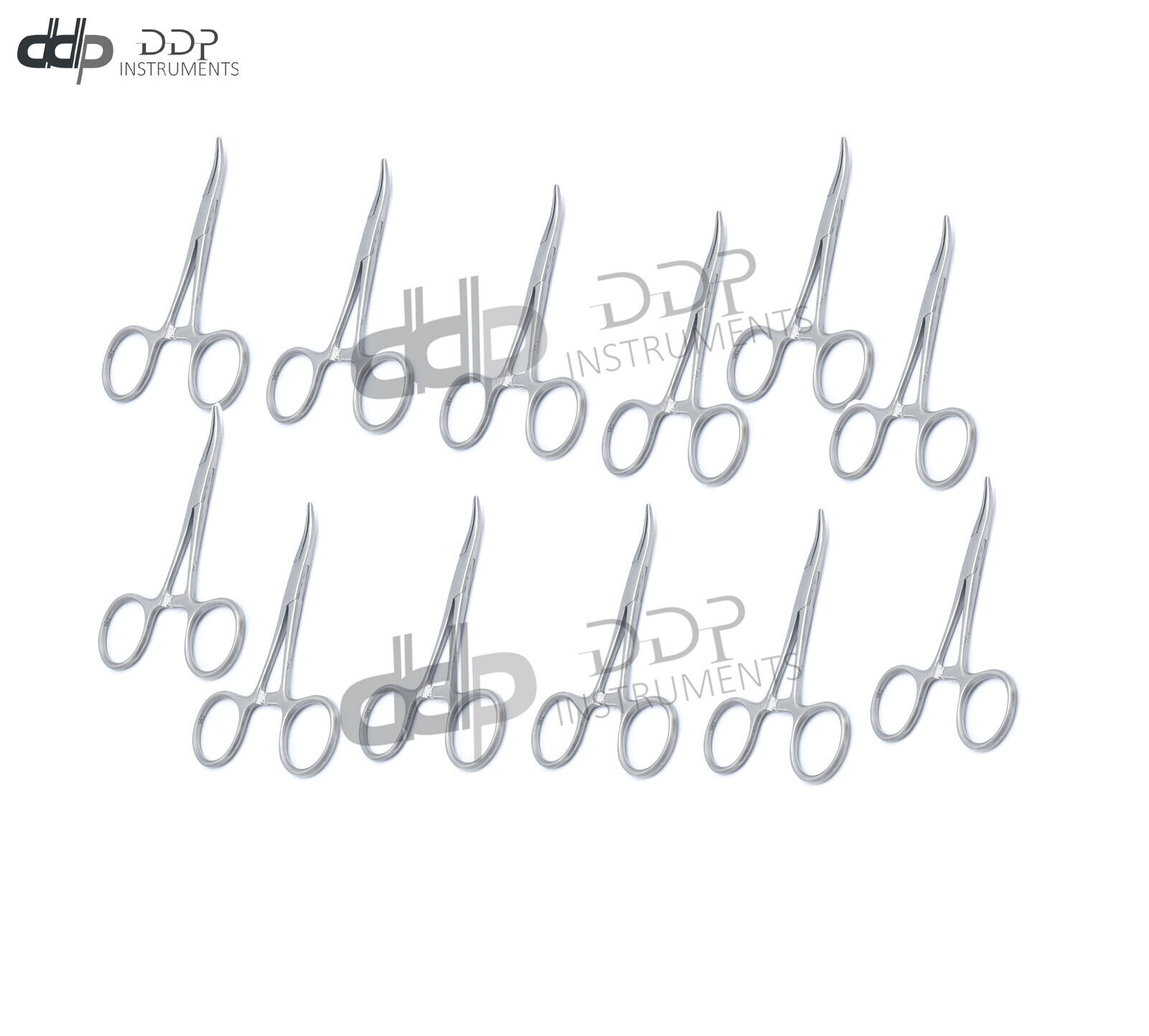 Pack-of-12-OR-Grade-Mosquito-HEMOSTAT-Locking-FORCEP-5-Curved-Serrated-TP-373409948328