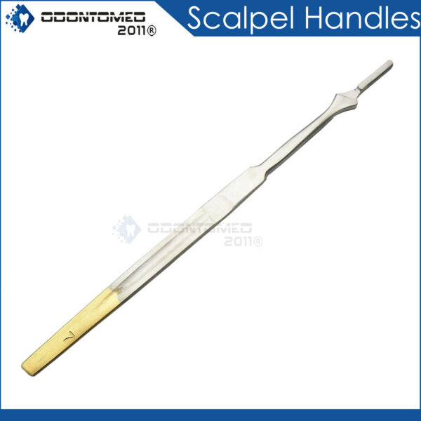 Scalpel Handle #7 With Gold Plated Surgical Dental Veterinary Instruments