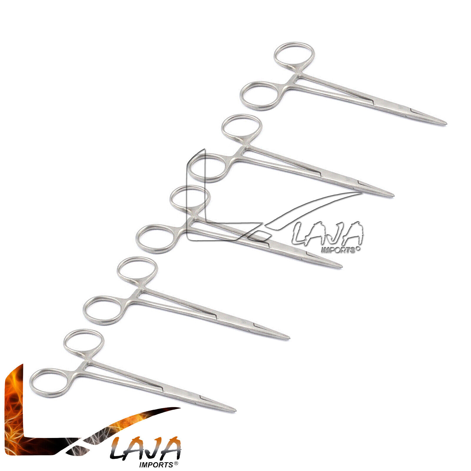 Set-Of-5-Mosquito-Hemostat-Locking-Forceps-4-Straight-Surgical-Instruments-273927113918