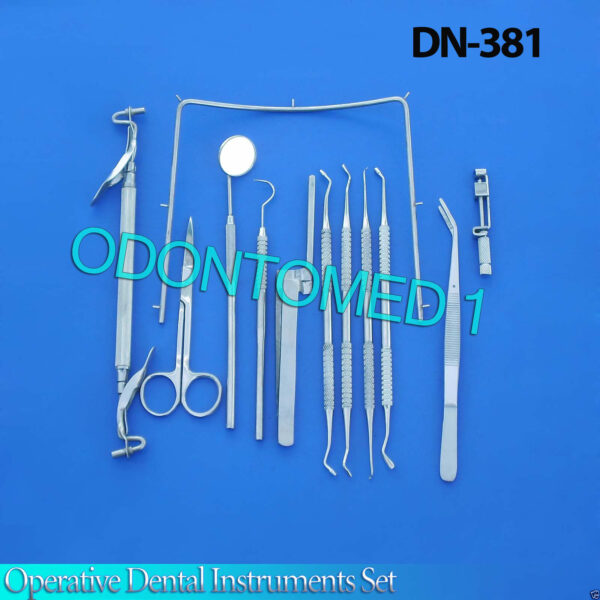 Set of 20 Rubber Dam Operative Dental Instruments DN-381