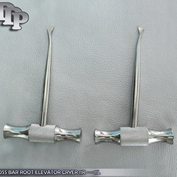 T Cross-Bar Dental Winter Elevator Shank Blade Left+Right Extraction Instruments