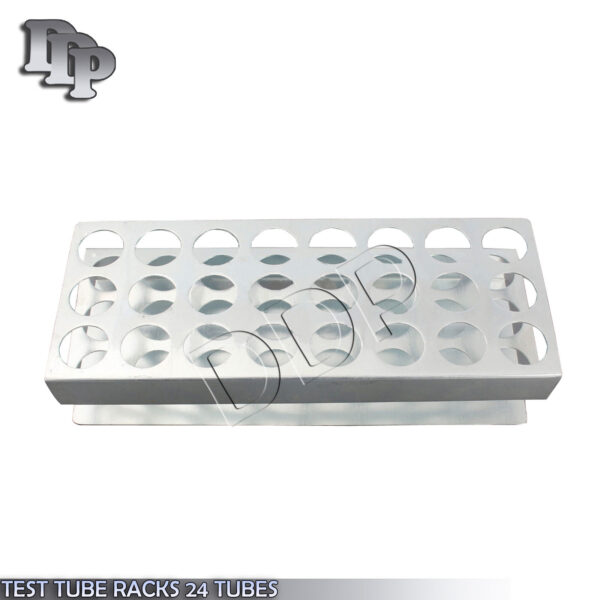 TEST TUBE RACKS 24 TUBES ALUMINIUM LAB SUPPLIES