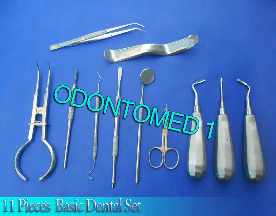 11-Pieces-BASIC-DENTAL-Scissors-ELEVATORS-SET-INSTRUMENTS-DN-511-125578168289