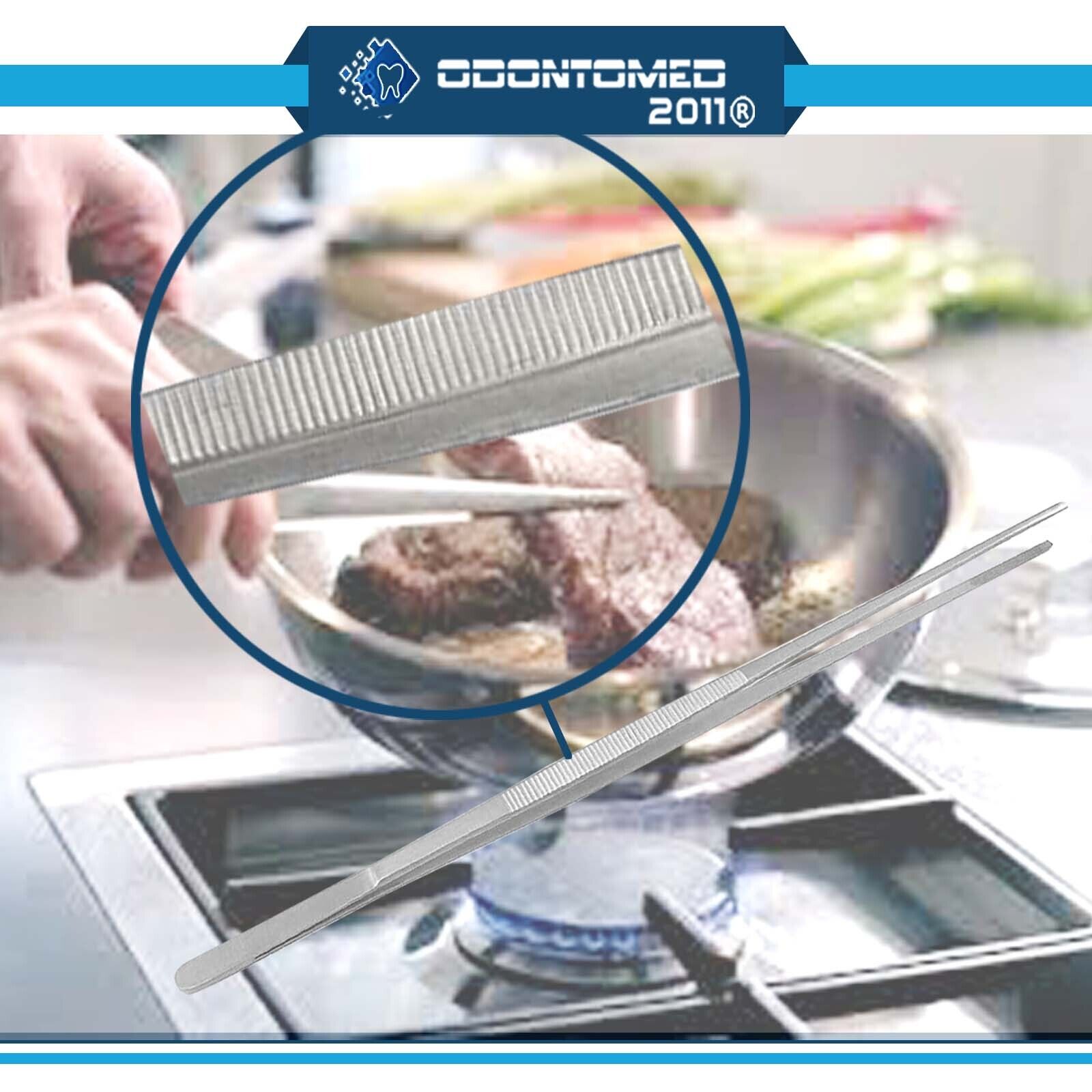 12-30cm-Silver-Stainless-Steel-Long-Food-Tongs-Straight-Tweezers-Kitchen-134297307889-4