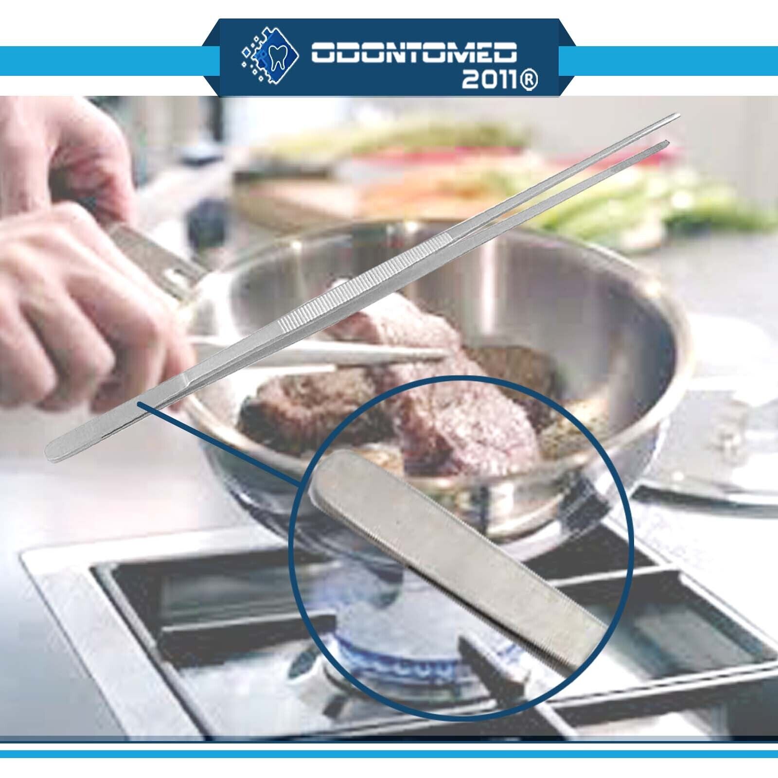 12-30cm-Silver-Stainless-Steel-Long-Food-Tongs-Straight-Tweezers-Kitchen-134297307889-5